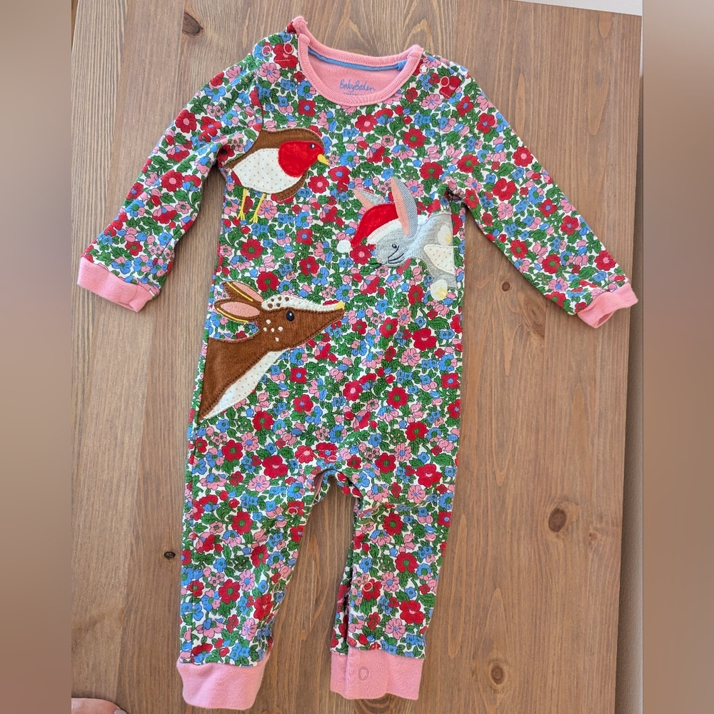 Baby Boden Christmas Romper